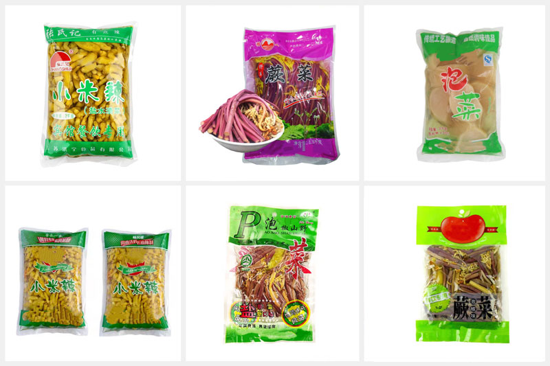 RL-GD8-200R/250R/300D蕨菜全自动包装机样品